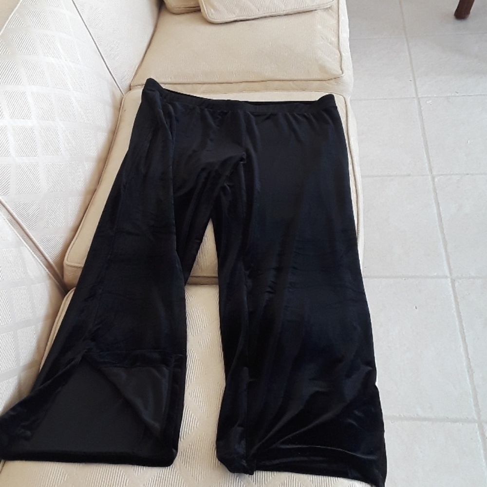 Susan Graver Black Velvet Pants